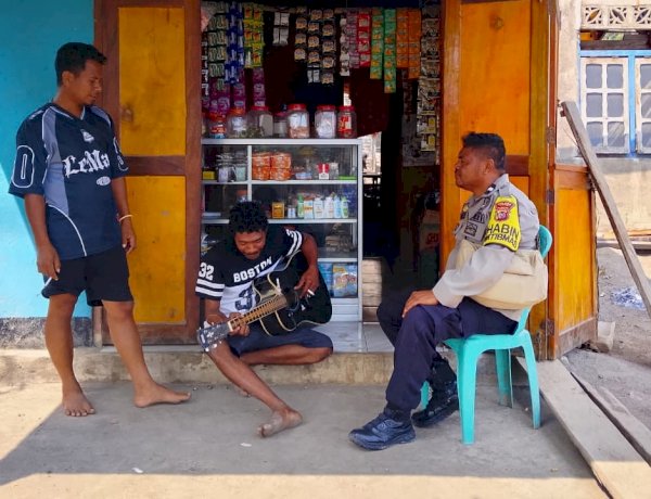 Bhabinkamtibmas Polsek Wulanggitang Ajak Warga Cegah TPPO dan Jaga Kerukunan