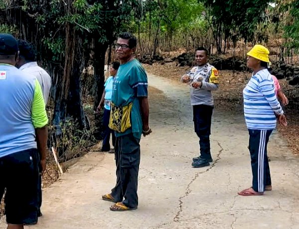 Sinergi Bhabinkamtibmas dan Pemdes Perkuat Ketertiban Lingkungan di Wulublolong