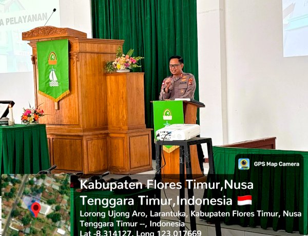 Dari Mimbar Ebenhaezer, Kapolres Flores Timur Gaungkan Pesan Damai dan Toleransi