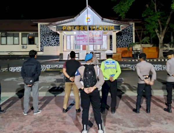 Patroli Malam Polres Flores Timur, Jaga Larantuka Tetap Aman dan Kondusif