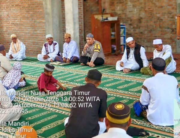 Sambangi Empat Masjid, Bhabinkamtibmas Perkuat Silaturahmi dan Keamanan