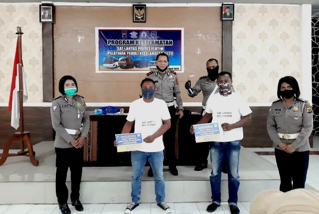 Satuan Lalulintas Polres Flotim Melaksanakan Pelatihan Keselamatan Berlalulintas