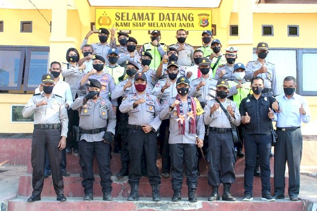 Kapolres Flotim Akbp I Gusti Putu Suka Arsa, S.I.K Kunker Perdana di Polsek Solor