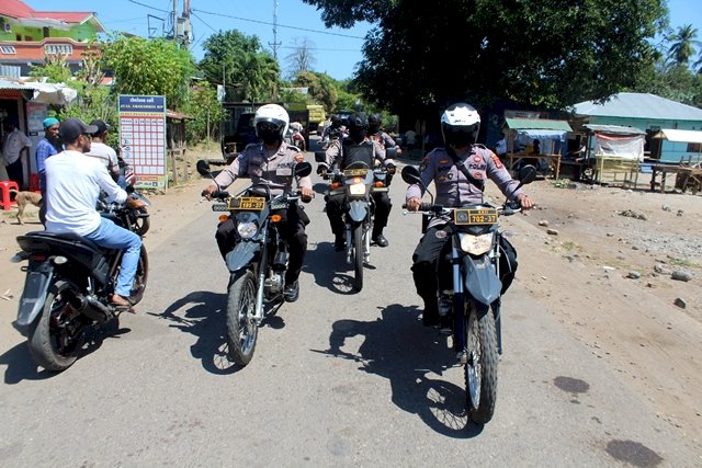Sat Sabhara Polres Flotim Gelar Patroli Jarak Jauh Keliling Adonara