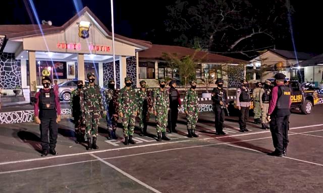 Patroli Gabungan Amankan Situasi Kota Eliminir Gangguan Ancaman Sekaligus Mencegah Penyebaran Covid-19