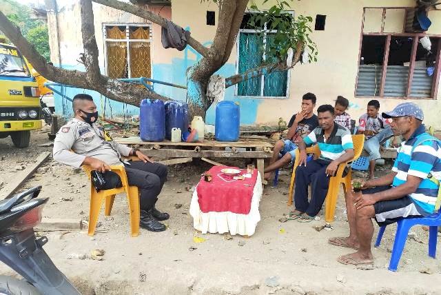 Bhabinkamtibmas Bripka Mandala Himbau Warga Binaan Cegah Karhutla