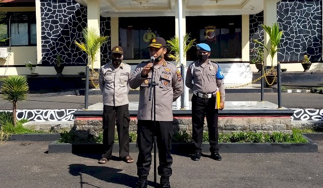 Berikan Arahan Kepada Personelnya, Kapolres Flotim Sampaikan Beberapa Hal