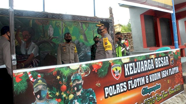 Ops Lilin Turangga 2020, Kapolres Flotim Cek Pos Pam Pastikan Kesiapan Petugas