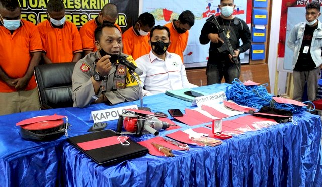 Press Release : Polres Flotim Kembali Ungkap Kasus Pencurian