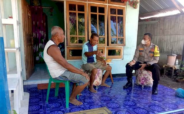 Bhabinkamtibmas kel. Weri Laksanakan Giat Sambang Tokoh Masyarakat