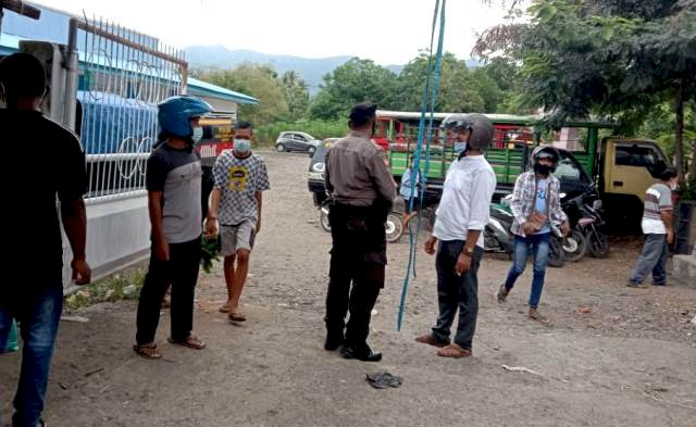 Sat Sabhara Polres Flotim Himbau Masyarakat Untuk Selalu Patuhi Prokes Covid-19