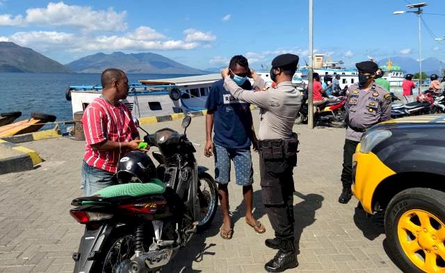 Himbau Terapkan Prokes Covid-19, Sat Sabhara Polres Flotim Lakukan KRYD Secara Dialogis