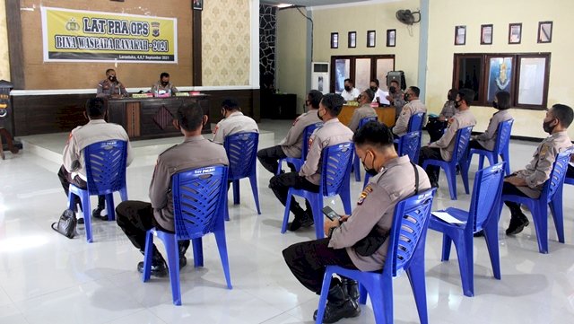 Polres Flotim gelar Lat Pra Ops Bina Waspada Ranakah 2021