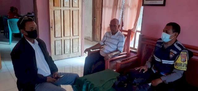 Jelang Pilkades, Bripka Abidin Sudin Lakukan Koordinasi Keperangkat Desa