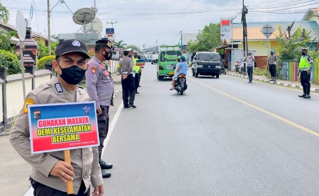 Ops Patuh Ranakah 2021, Polres Flotim Razia Didepan Mako