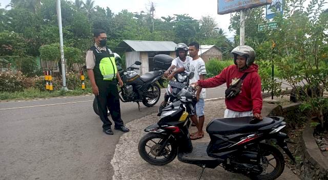 Patroli Dialogis Bhabinkamtibmas BRIPKA AGUSTINUS FAY Sambang Tukang Ojek