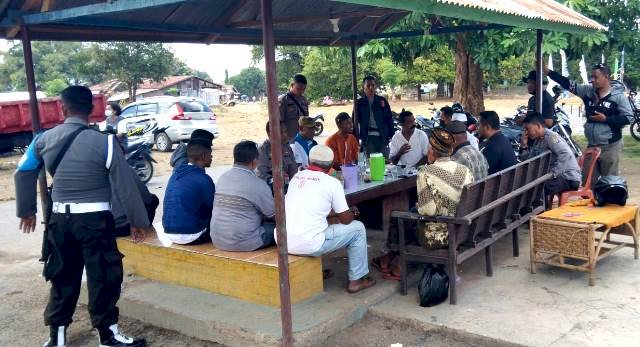 Upaya Mediasi Kapolres Flotim Pasca Kejadian Tawuran di Waiwerang Kec Adonara Timur