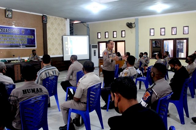 Kunker Kabid Propam Polda NTT di Polres Flotim