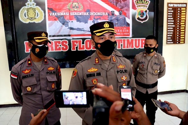 Perdana, Kapolres Flotim AKBP I Gede Ngurah Joni Berikan Statmen Ke Publik