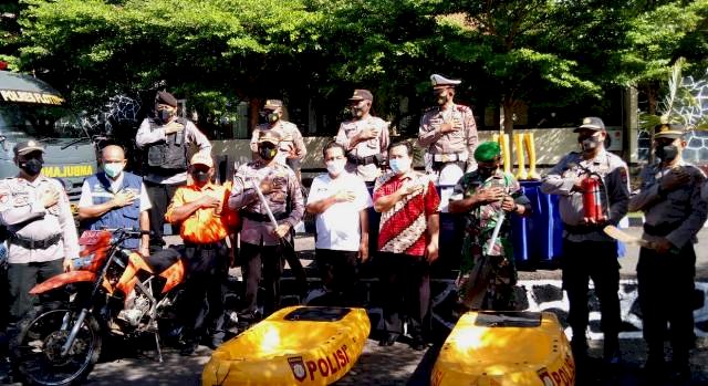 Siaga Bencana, Polres Flotim Gelar Apel Kesiapan Bencana Cuaca Ekstrem