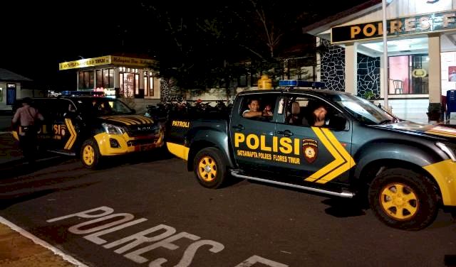 Cegah Ganguan Kamtibmas, Polres Flotim Optimalkan KRYD Dimalam Hari