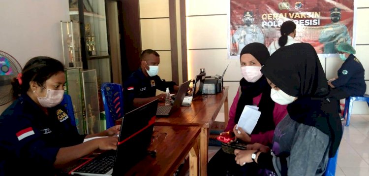 Selain di Polres, Vaksinasi Juga Dibuka di Desa Tuwagoetobi dan Sekitarnya