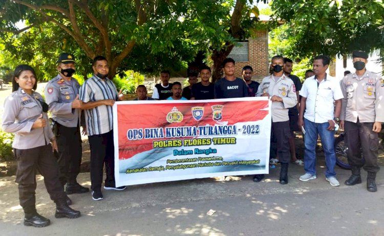 Ops Bina Kusuma Turangga 2022, Polres Flotim Sambangi dan Himbau Warganya
