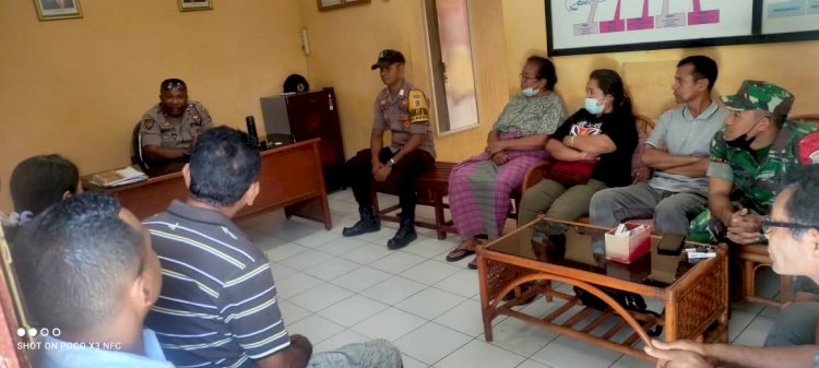 Problem solving, Polsek Adotim Mediasi Warganya Terkait Suatu Tindak Pidana