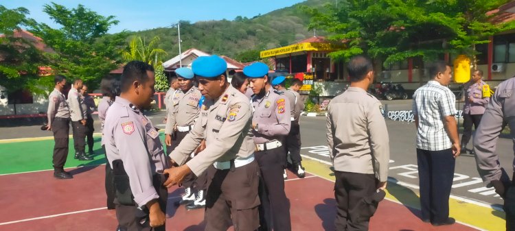 Perhatikan Sikap Tampang dan Kerapian, Propam Sidak Personelnya