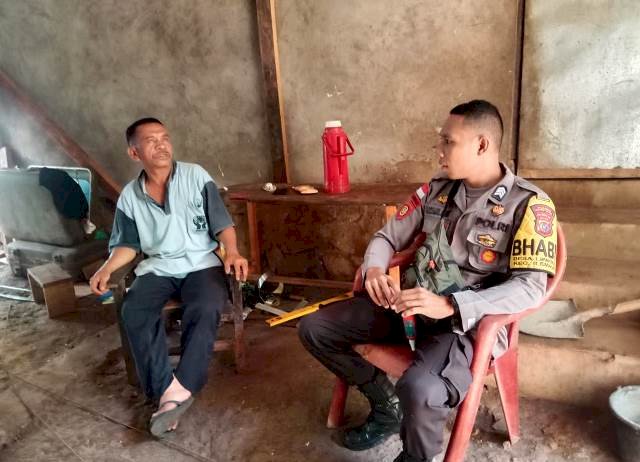 Sambangi Warganya, BRIGPOL Ijan : Inilah Giat Rutin Saya Sebagai Bhabinkamtibmas