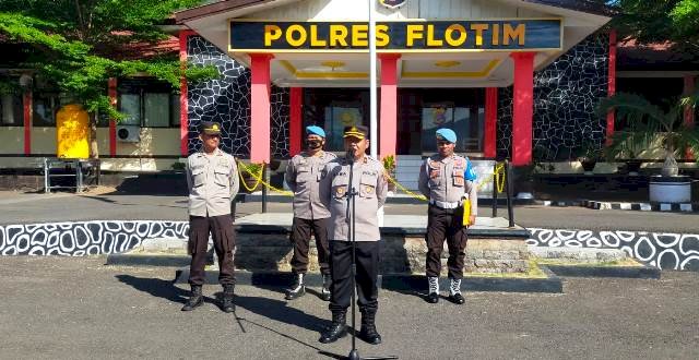 Pimpin Apel Pagi, Wakapolres Flotim Tekankan Personelnya Beberapa Hal