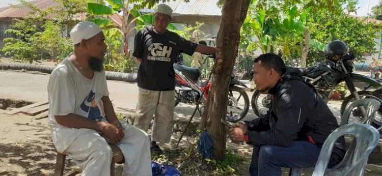 Peduli Dampak Radikalisme, Unit Intelkam Polres Flotim Kunjungi Tokoh Agama