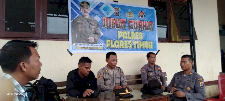 Jumat Curhat Polres Flotim Bersama Masyarakat Kota Larantuka
