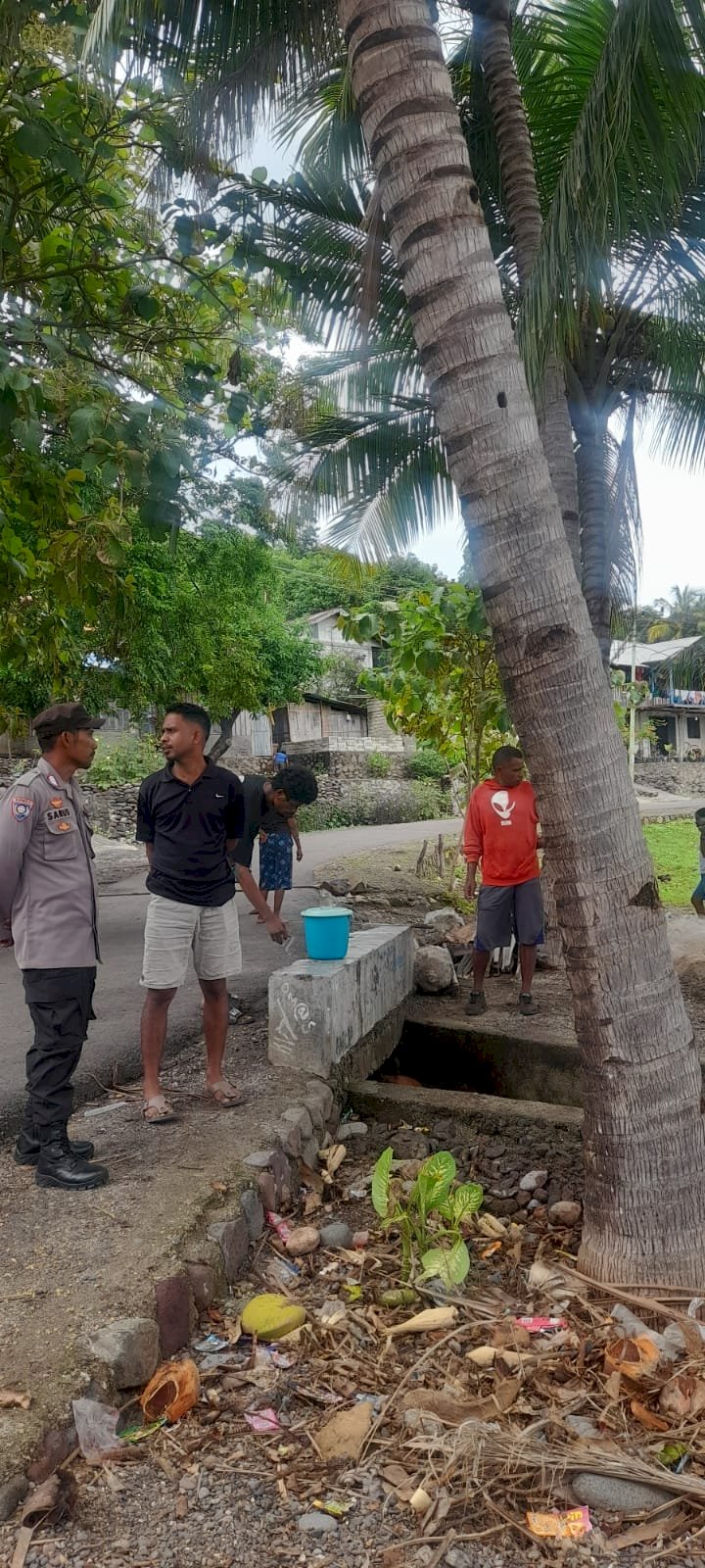 Bhabinkamtibmas Ajak Warga Bersama Sama Jaga Kamtibmas