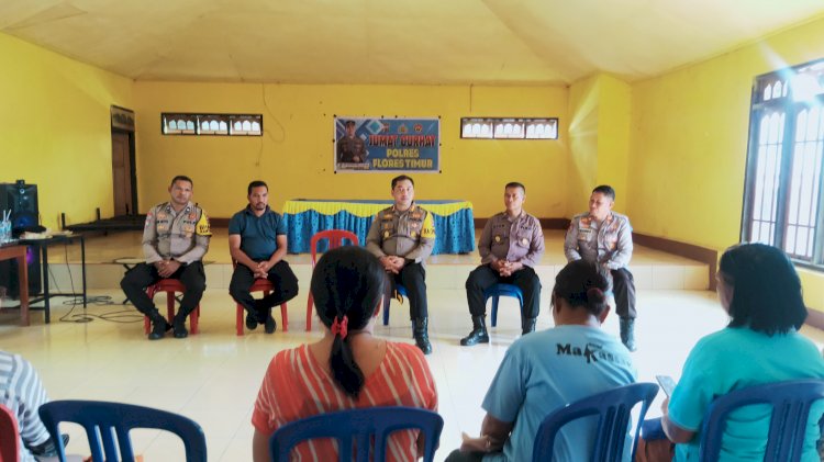 Jumat Curhat, Kapolres Flotim Tanggap Keluhan Gangguan Keamanan