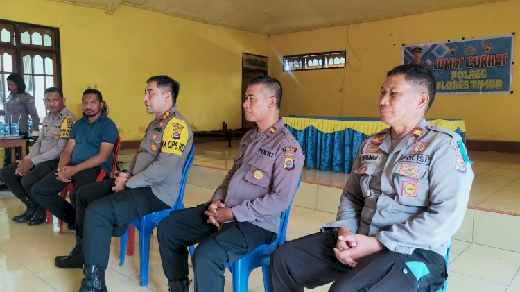 Jumat Curhat, Kapolres Flotim Tanggap Keluhan Gangguan Keamanan