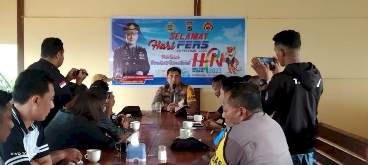 Wujud Kemitraan HPN 2023,  Insan Pers Kab. Flotim Syukuran Bersama Kapolres Flotim
