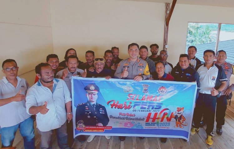 Wujud Kemitraan HPN 2023,  Insan Pers Kab. Flotim Syukuran Bersama Kapolres Flotim