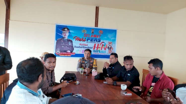 Wujud Kemitraan HPN 2023,  Insan Pers Kab. Flotim Syukuran Bersama Kapolres Flotim