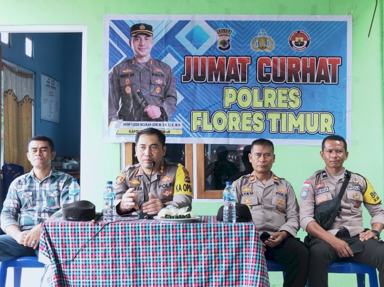 Jumat Curhat, Ini Yang Disampaikan Warga Dari Kelurahan Amagarapati Kepada Kapolres Flores Timur