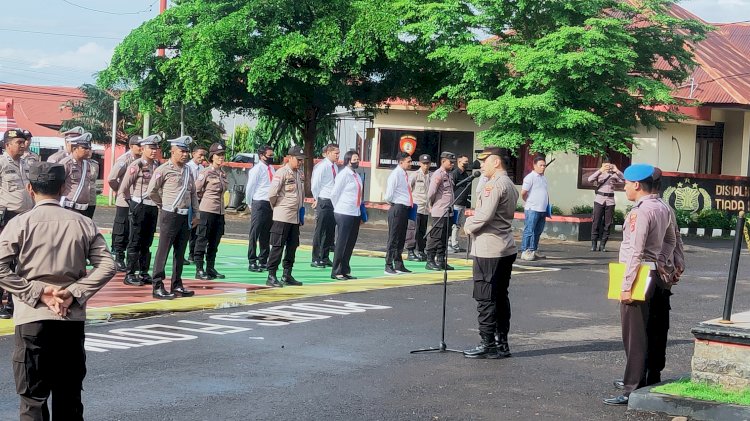 Jaga Terus Kamtibmas di Flotim, Penekanan Kapolres Flotim saat Apel Jam Pimpinan