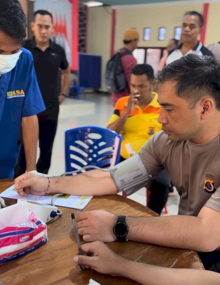 Deteksi Dini Kondisi Fisik Dan Kesehatan Personil, Polres Flotim Gelar Pemeriksaan Kesehatan (Rikkes) Berkala Tahun 2023