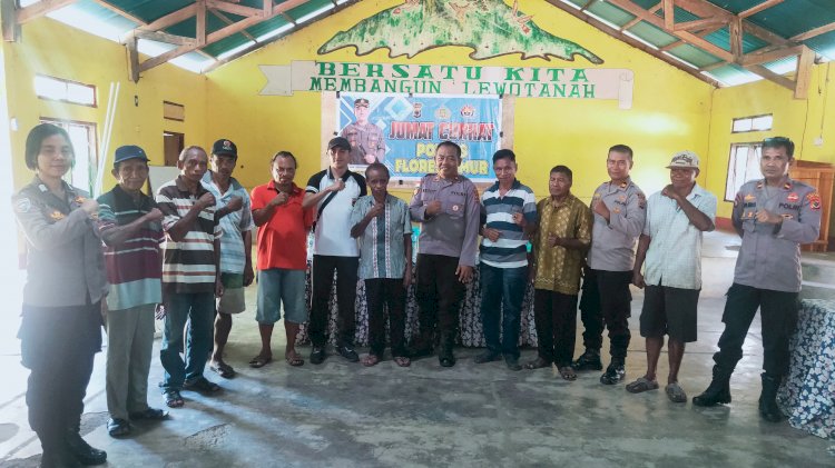 Dengar Aduan Masyarakat Lewoloba, Polres Flotim Gelar Jumat Curhat 