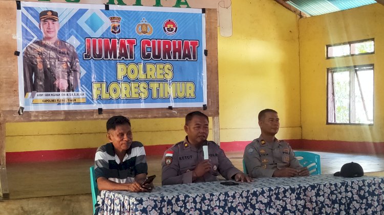 Dengar Aduan Masyarakat Lewoloba, Polres Flotim Gelar Jumat Curhat 