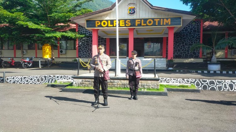 Kompak Gunakan Tas Produk Lokal indonesia, Kapolres Flotim Ajak Dukung UKM Flotim - NTT