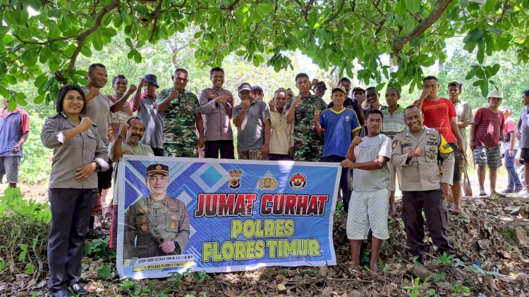 Jumat Curhat Jadi Sarana Polres Flotim Tampung Aspirasi Masyarakat