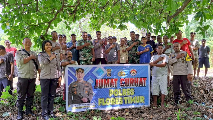 Jumat Curhat Jadi Sarana Polres Flotim Tampung Aspirasi Masyarakat