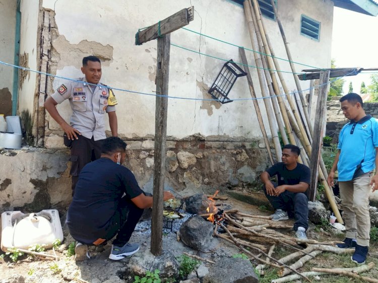 Bhabinkamtibmas Sambang Dialogis Sampaikan Pesan Kamtibmas