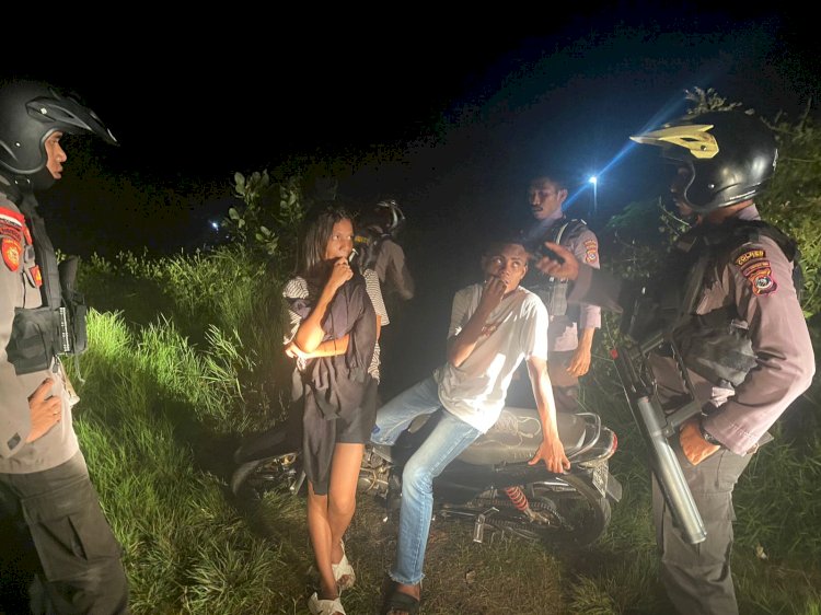 Patroli Lampu Biru, Cara Polres Flotim Dalam Meminimalisir Kejahatan Malam Hari