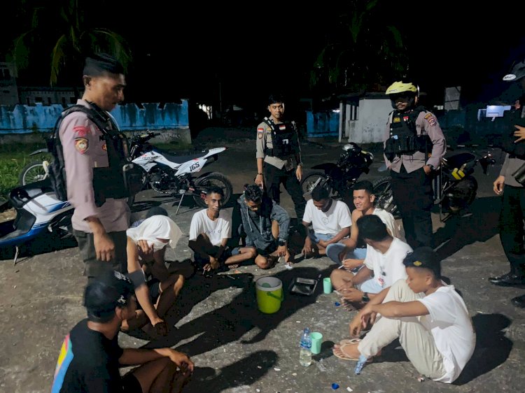 Patroli Lampu Biru, Cara Polres Flotim Dalam Meminimalisir Kejahatan Malam Hari